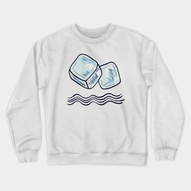 Wim Hof Inspired, Iceman, Ice Baths Crewneck Sweatshirt by Ac Vai